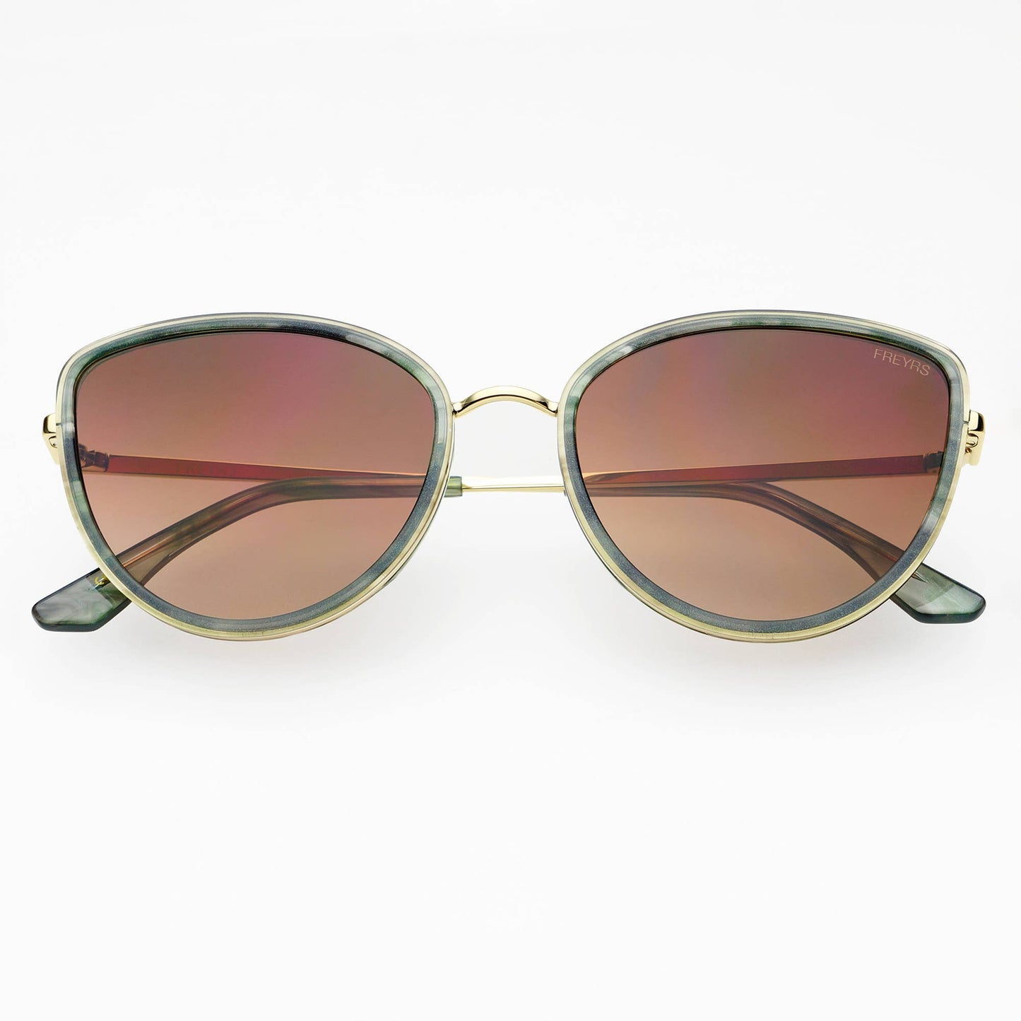 Luna Acetate Womens Cat Eye Sunglasses : Emerald Green