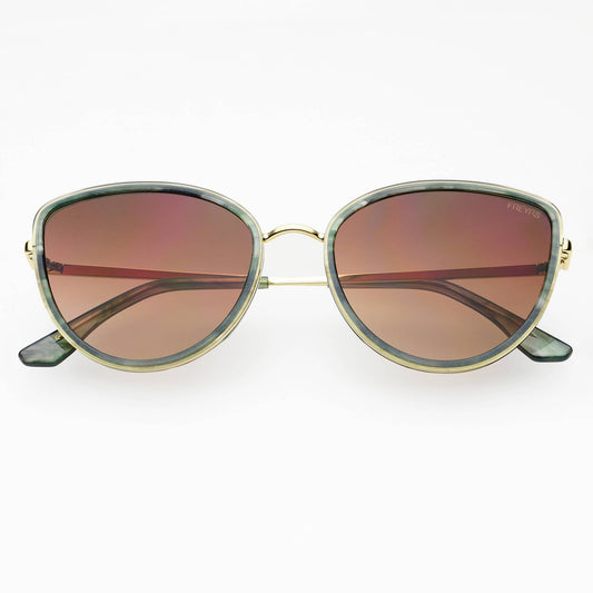 Luna Acetate Womens Cat Eye Sunglasses : Emerald Green