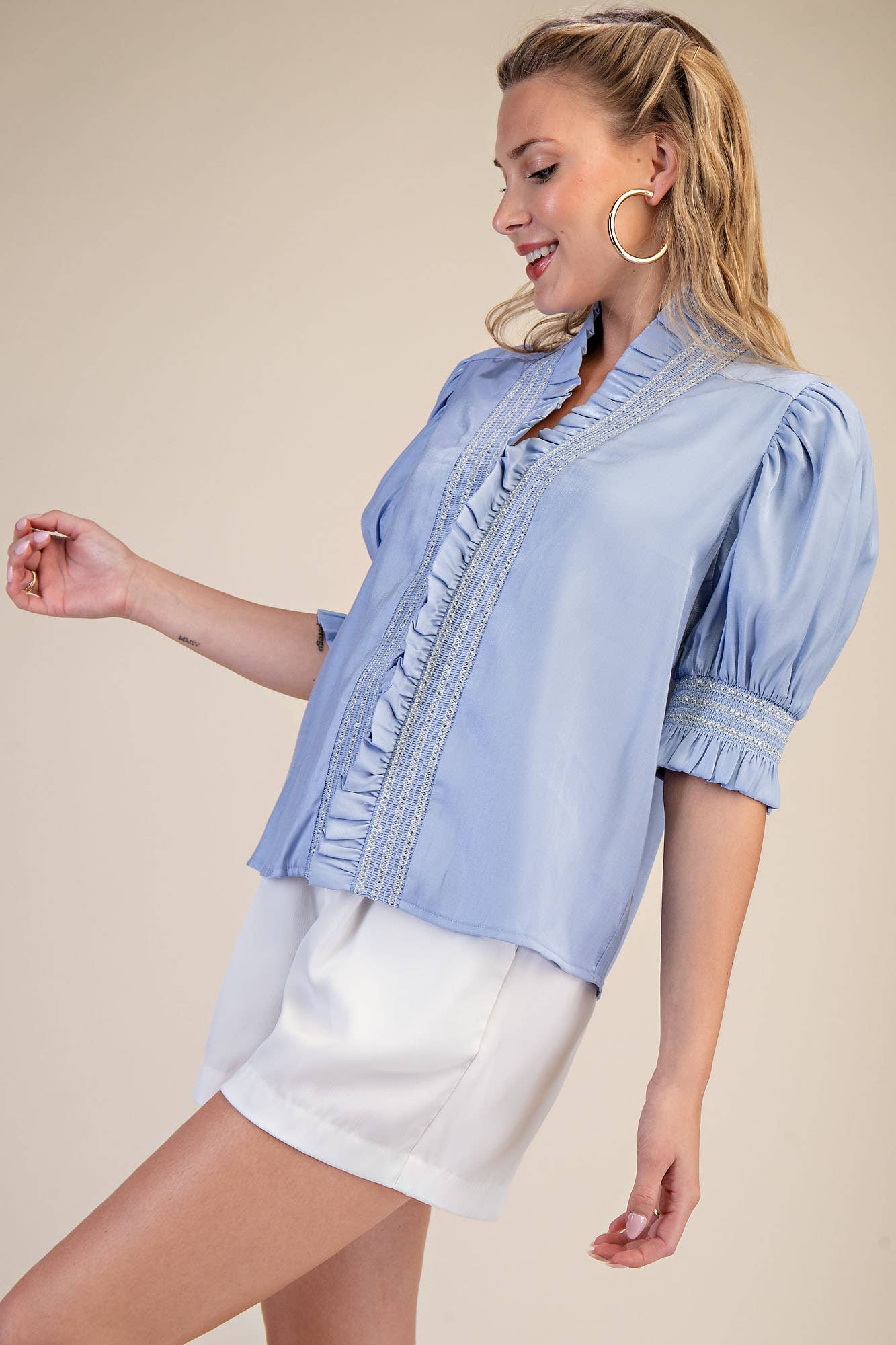 The Janice Blouse - Blue