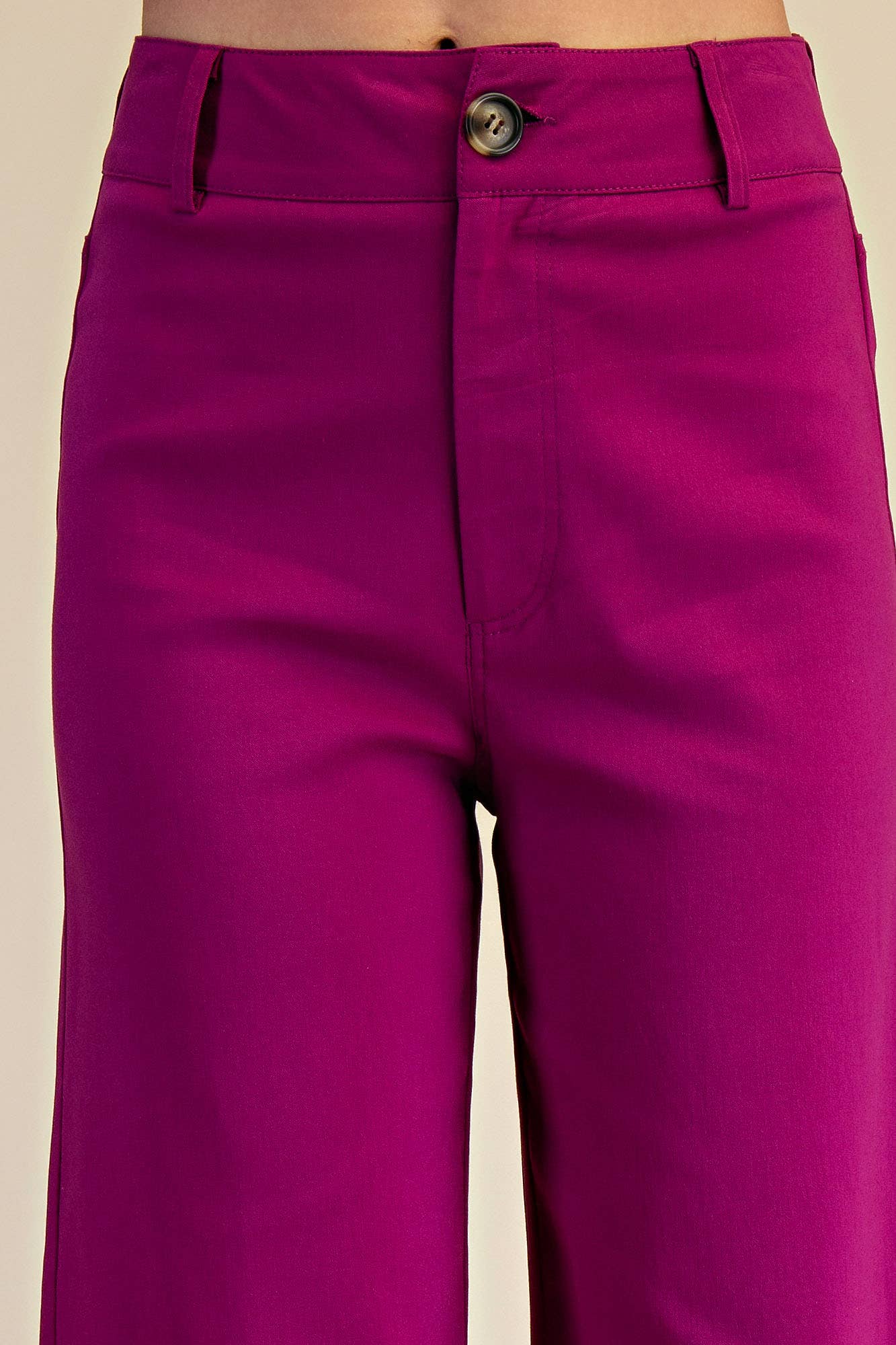 High Waist Pants: Plum