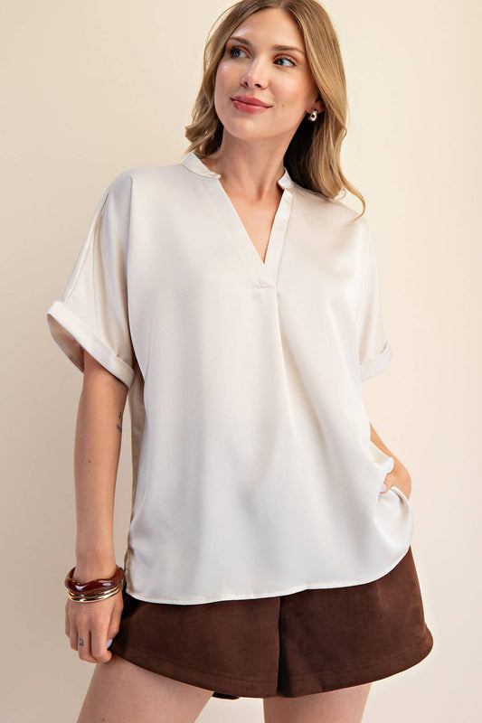 The Landry Blouse - Ivory