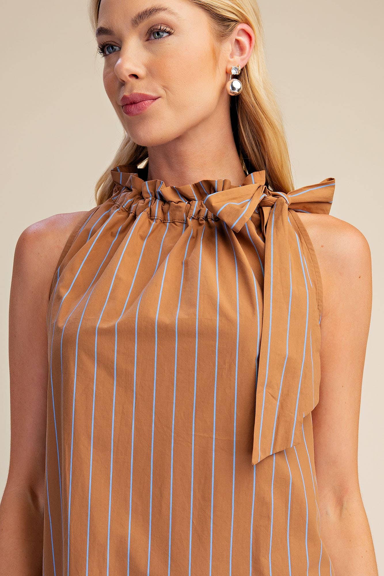 The Carmen Mini Dress - Camel