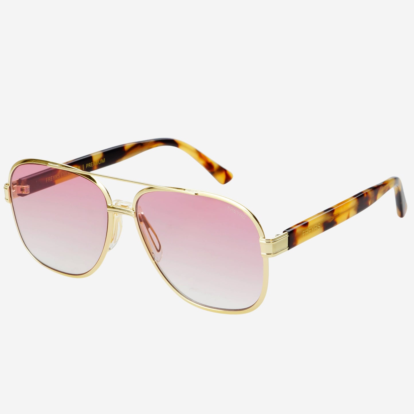 Carter Unisex Aviator Sunglasses : Rose