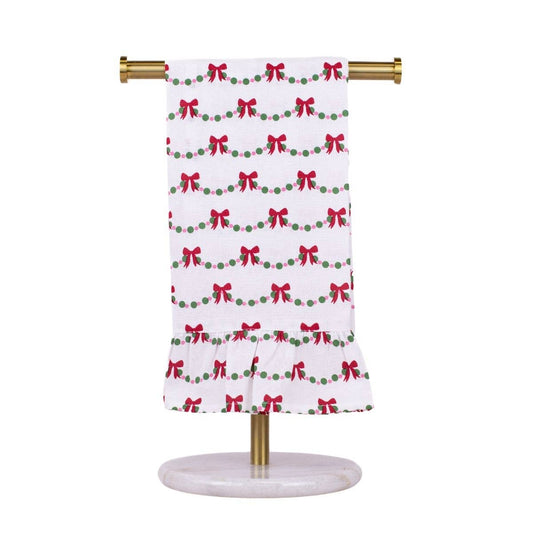 Bow Garland Ruffle Hand Towel