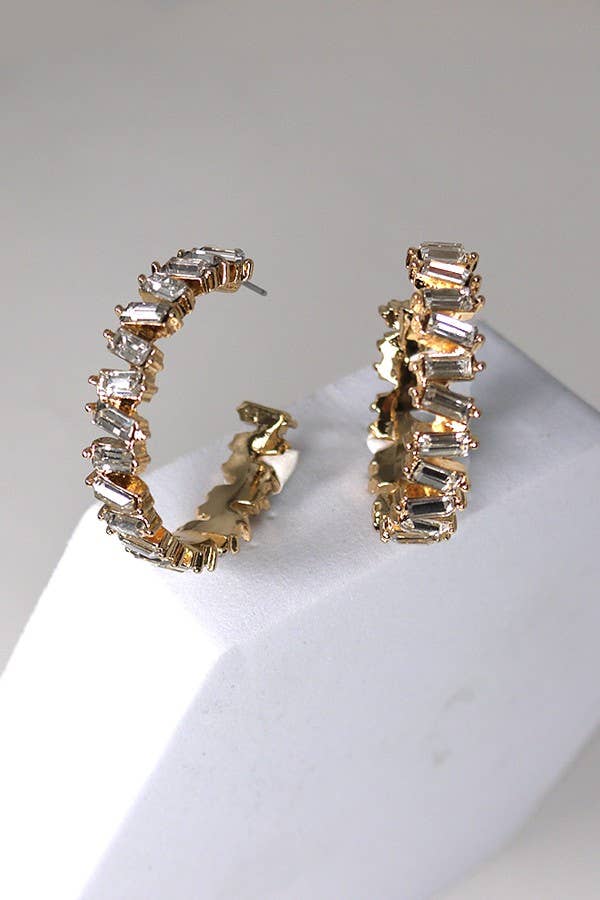 Rhinestone Hoops
