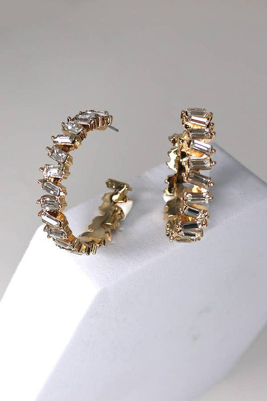 Rhinestone Hoops