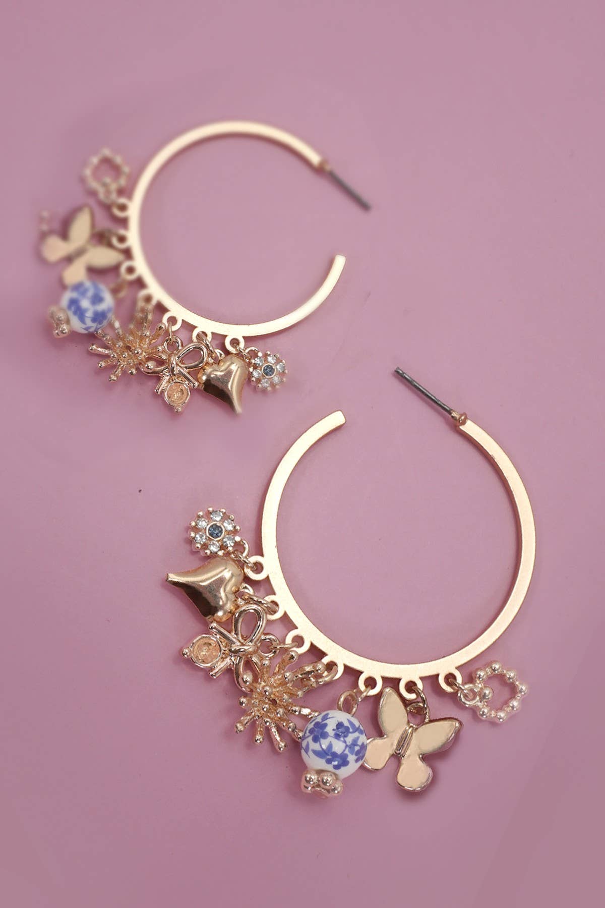 Charm Hoop Earrings