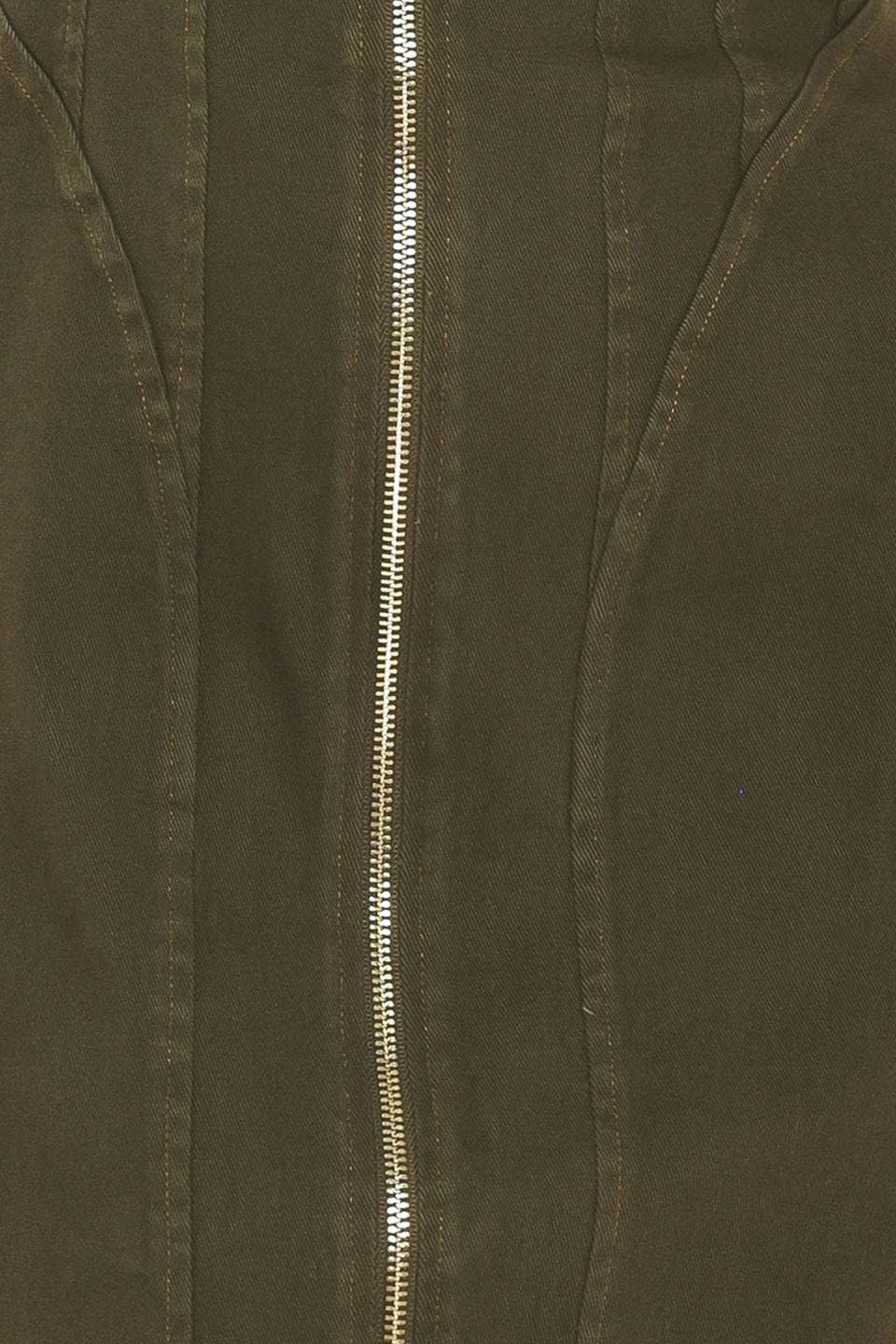 Twill Midi Dress - Olive