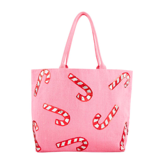 Holiday Sparkle Tote - Pink