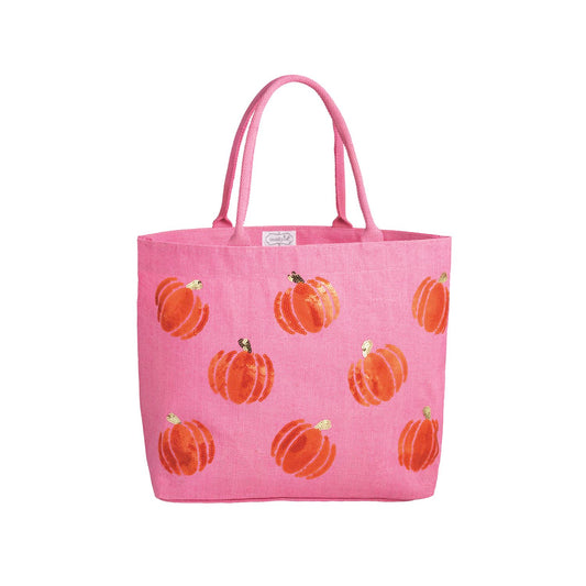 Halloween Sparkle Tote - Pumpkin
