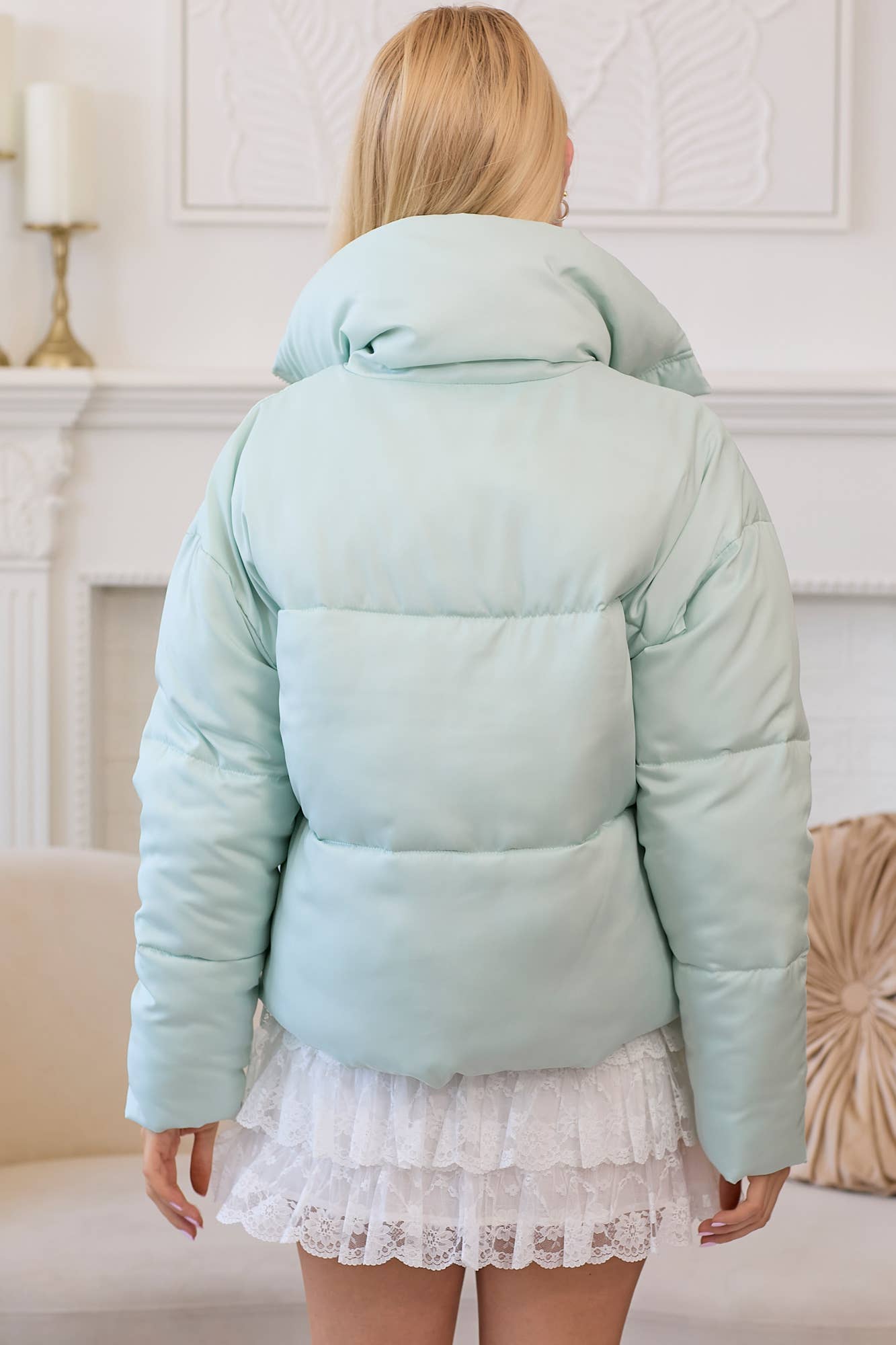 Mint to Be Puffer Jacket