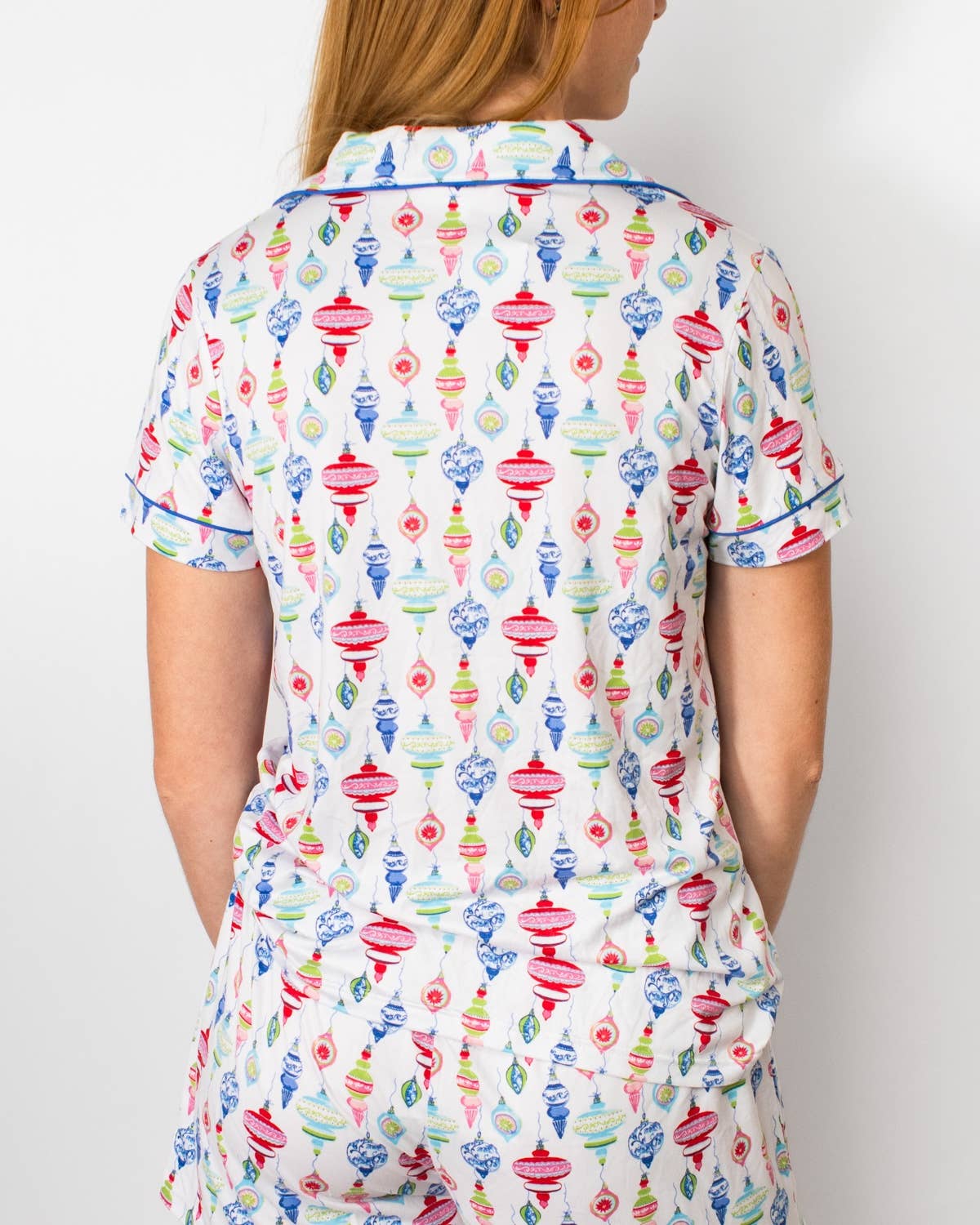 Whimsical Wonders Short Sleeve Button Up Sleep Shirt