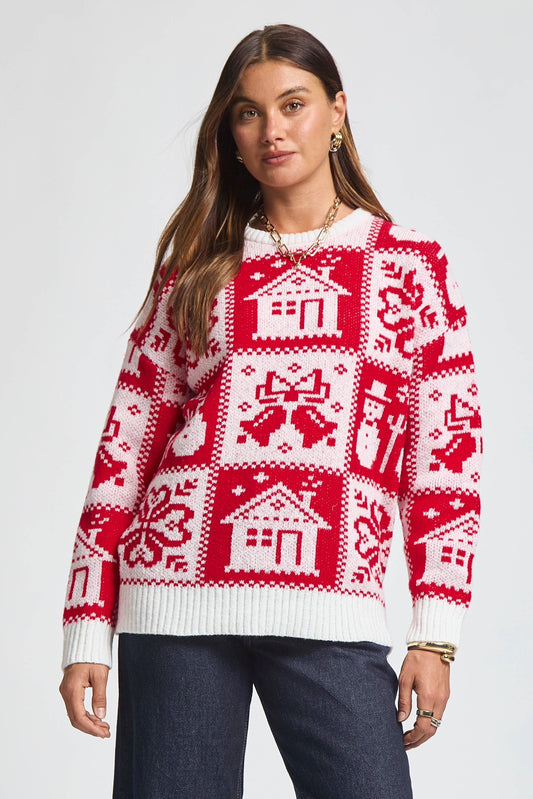 Checkered Christmas Sweater