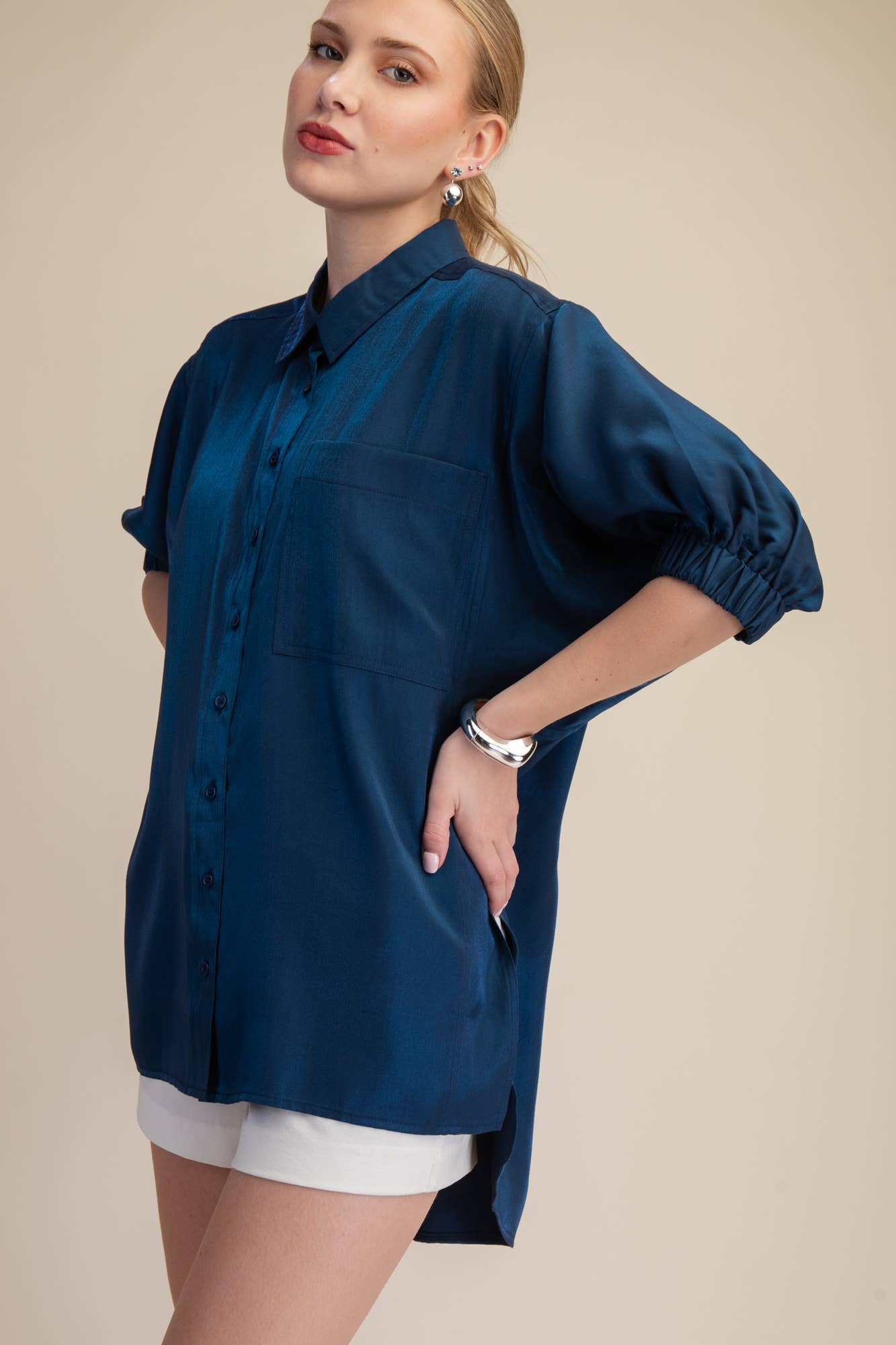 The Janice Top - Navy