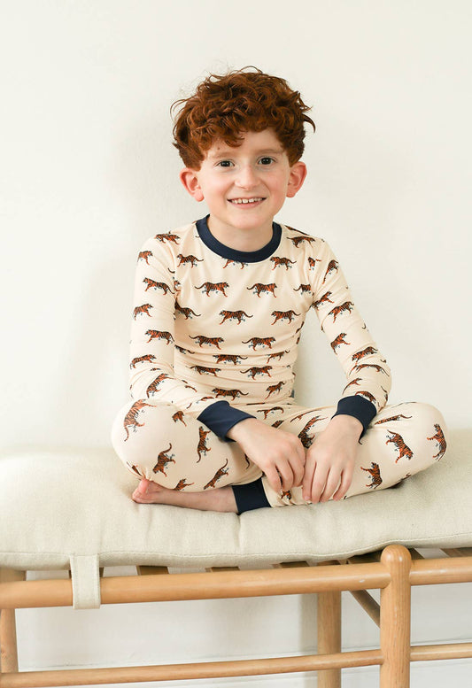 Tiger 2 Piece Bamboo PJs