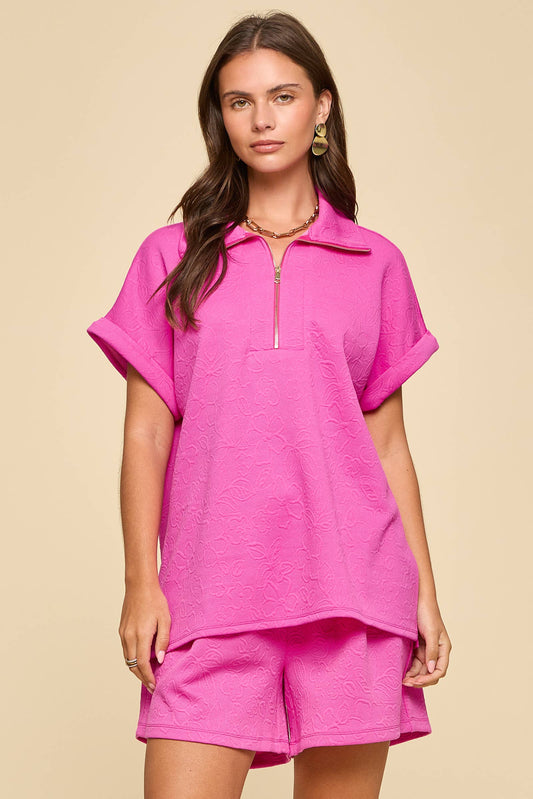 The Laken Shorts Set: Pink