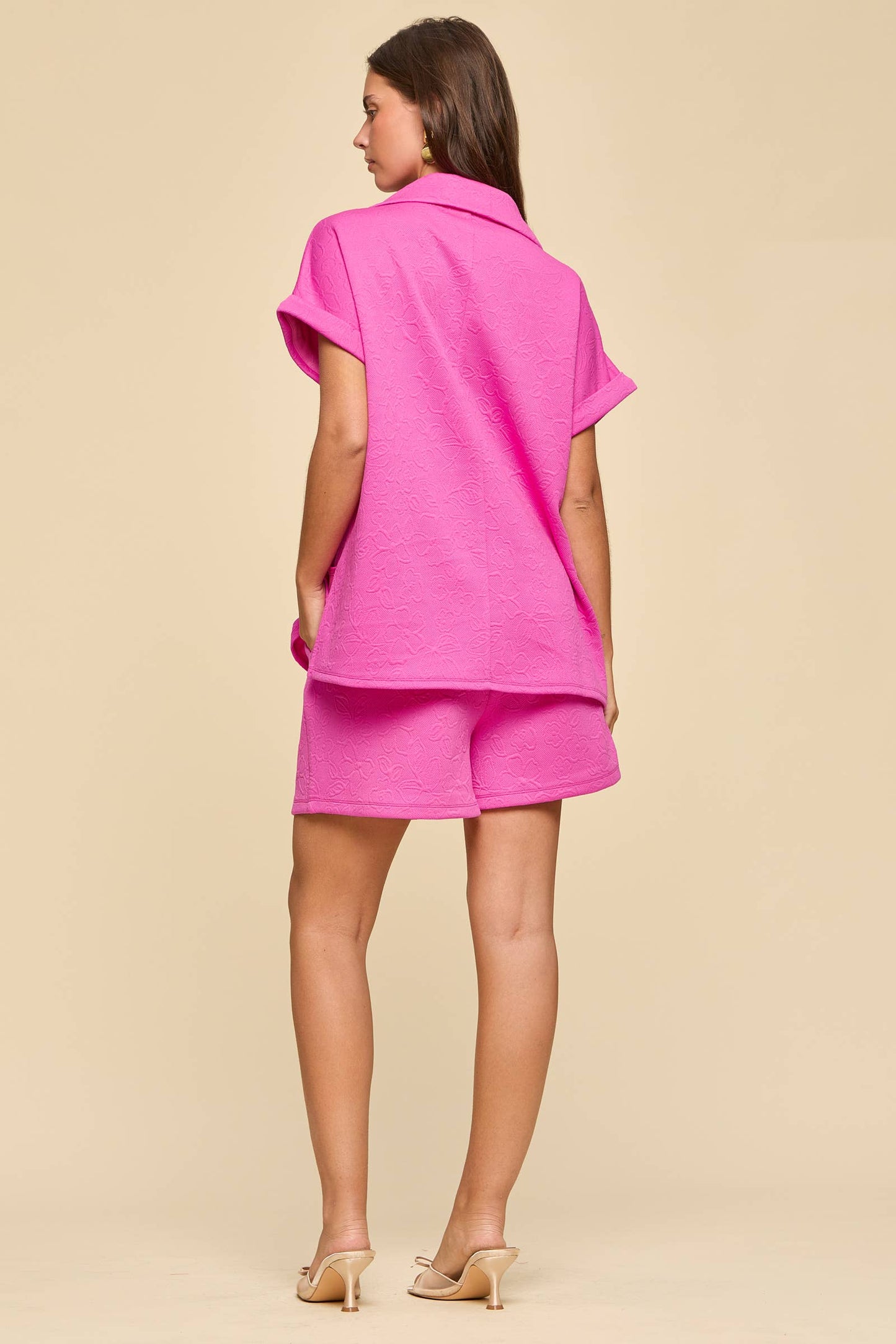 The Laken Shorts Set: Pink