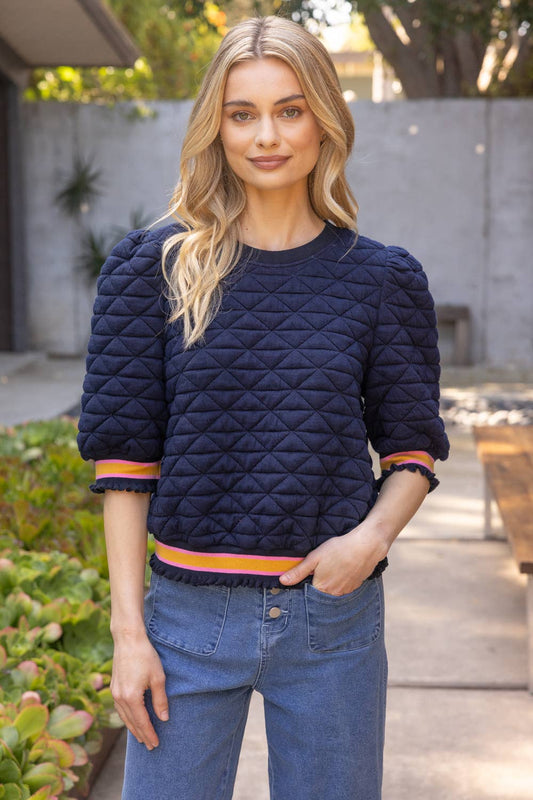 The Viv Top - Navy