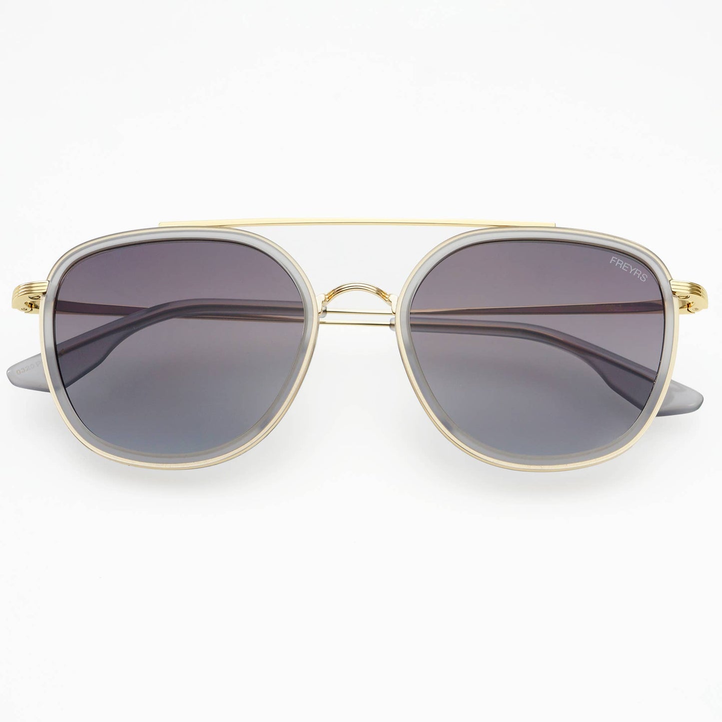Weston Acetate Round Unisex Sunglasses: Gray