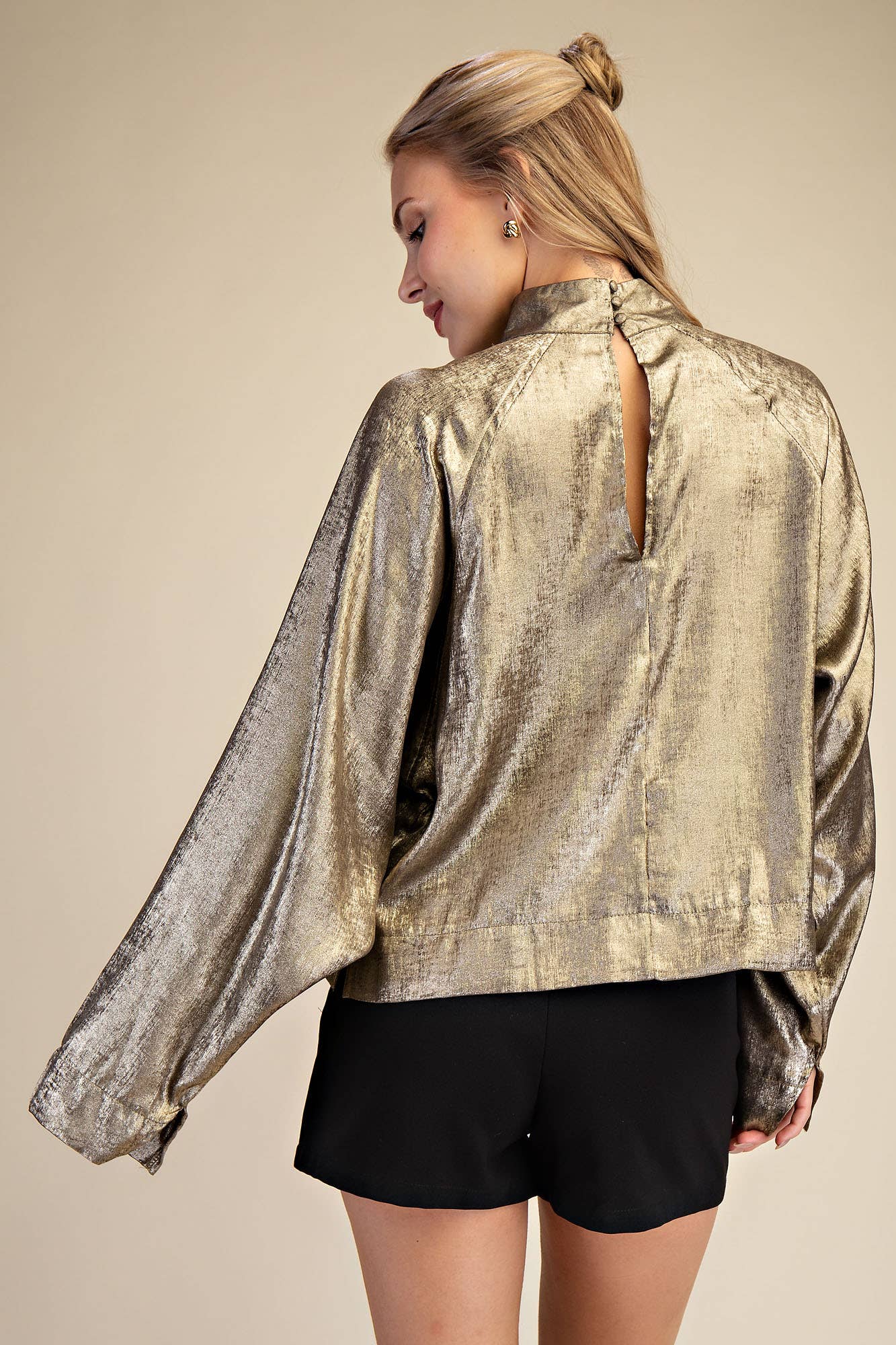 The Andrea Top: Taupe