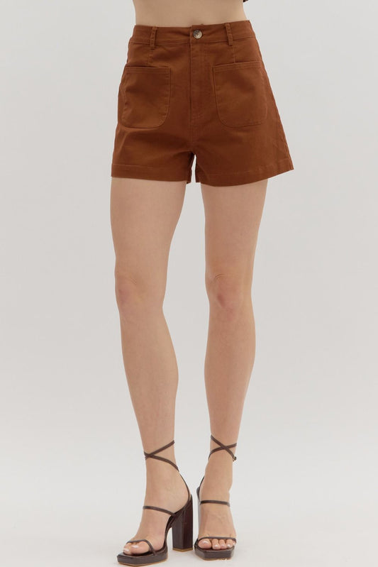 The Lauren Shorts - Chestnut