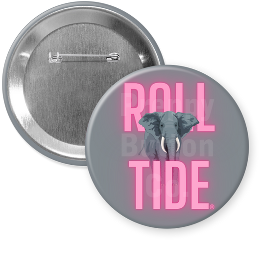 Pink Roll Tide Button