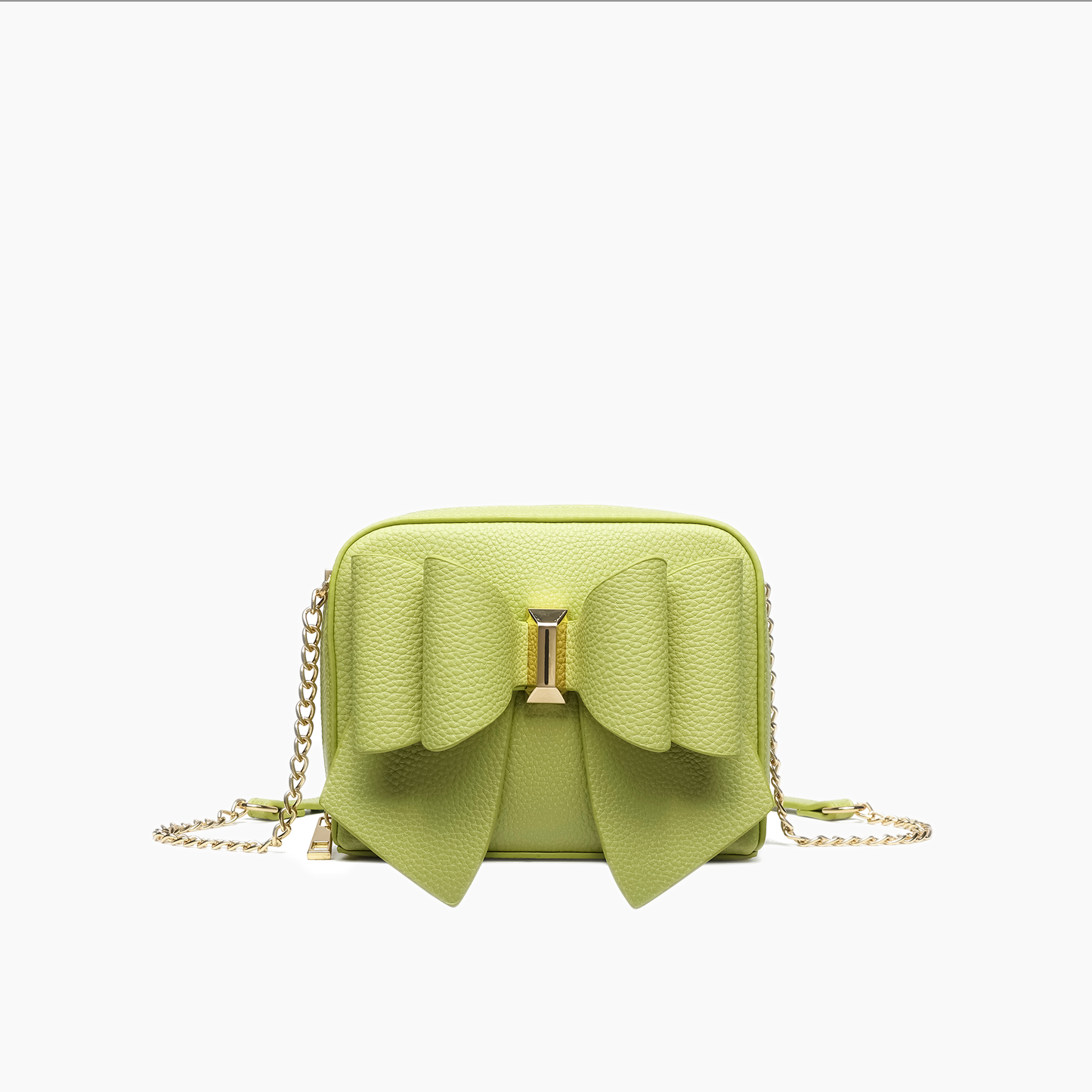 Chloe Bow Mini Crossbody: Lime