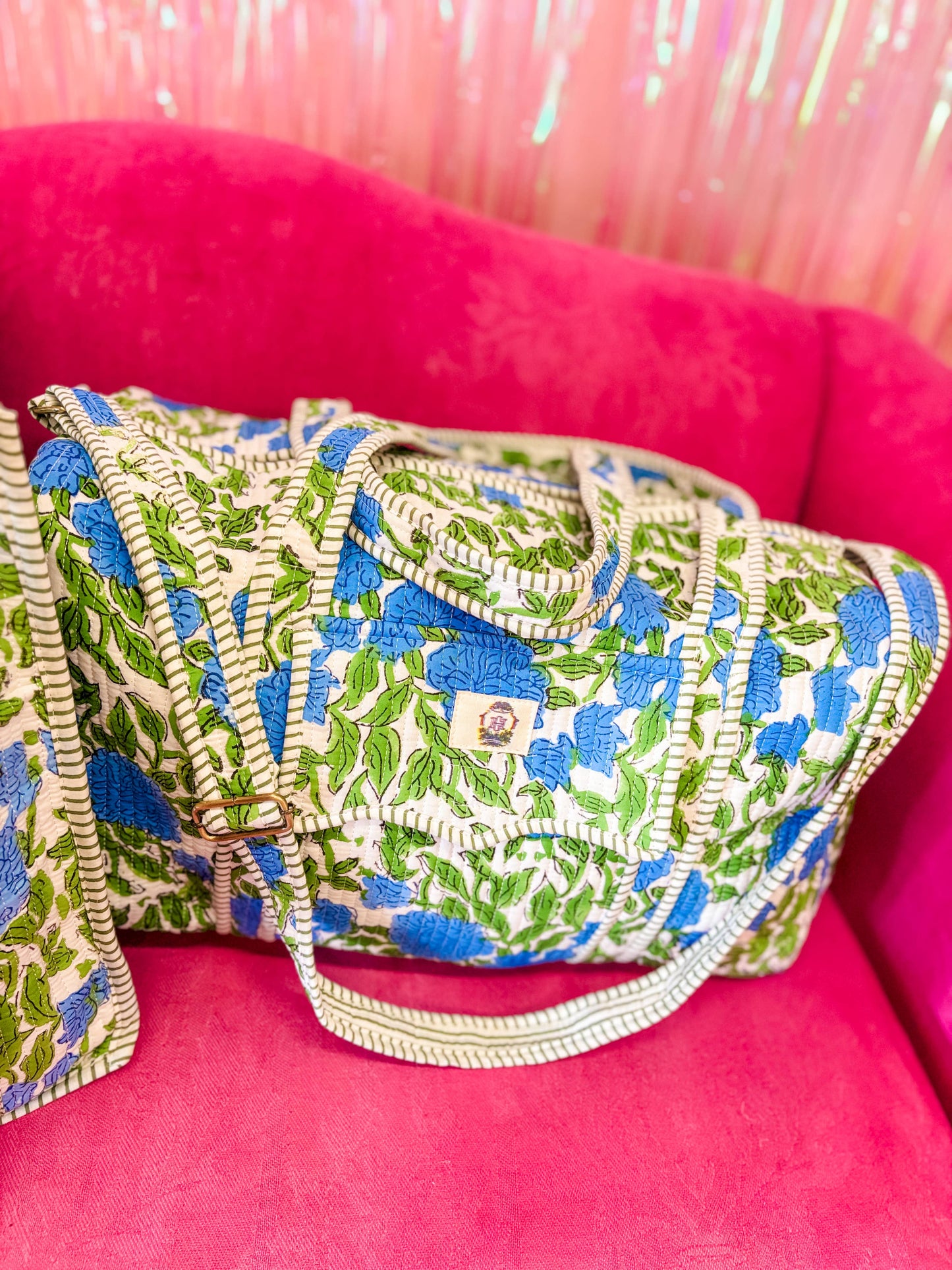 Charleston Large Scalloped Quilted Duffle Bag