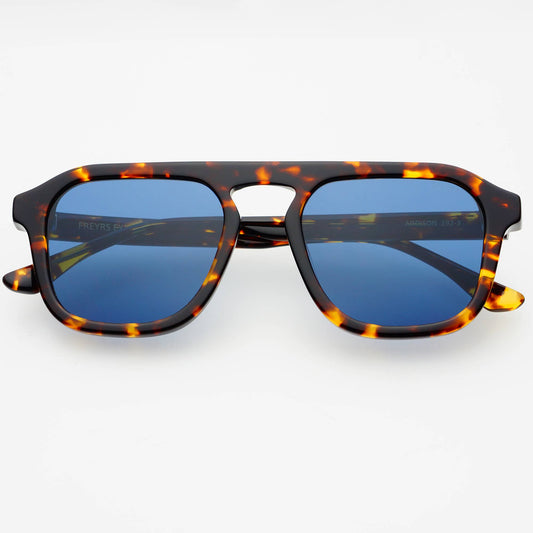 Addison Acetate Unisex Aviator Sunglasses : Tortoise / Gray
