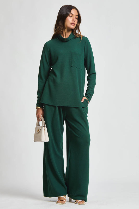 3-Piece Cozy Lounge Set - Hunter Green