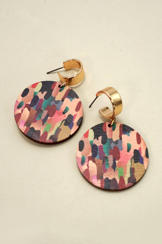 Camo Drop Earrings