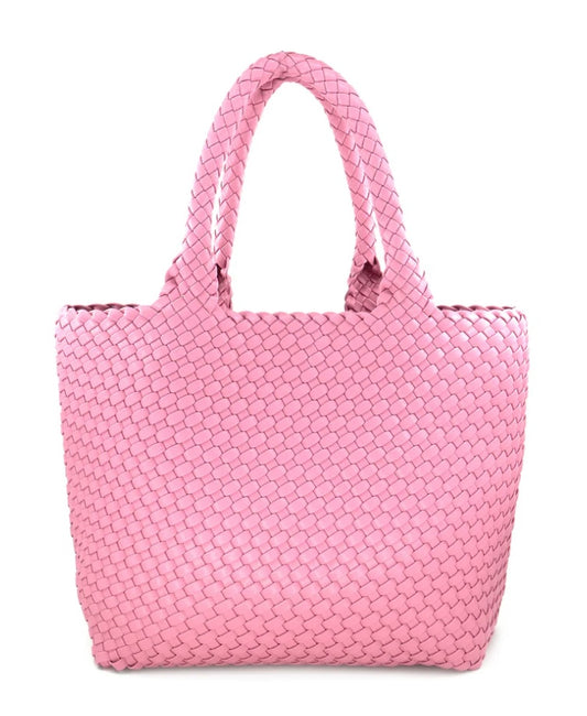 Woven Tote - Pink - LG