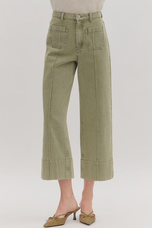 Perfect Fall Jeans - Olive