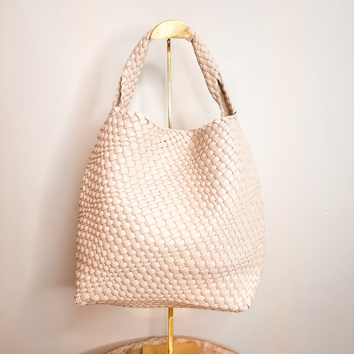 Woven Tote - Ivory -MD