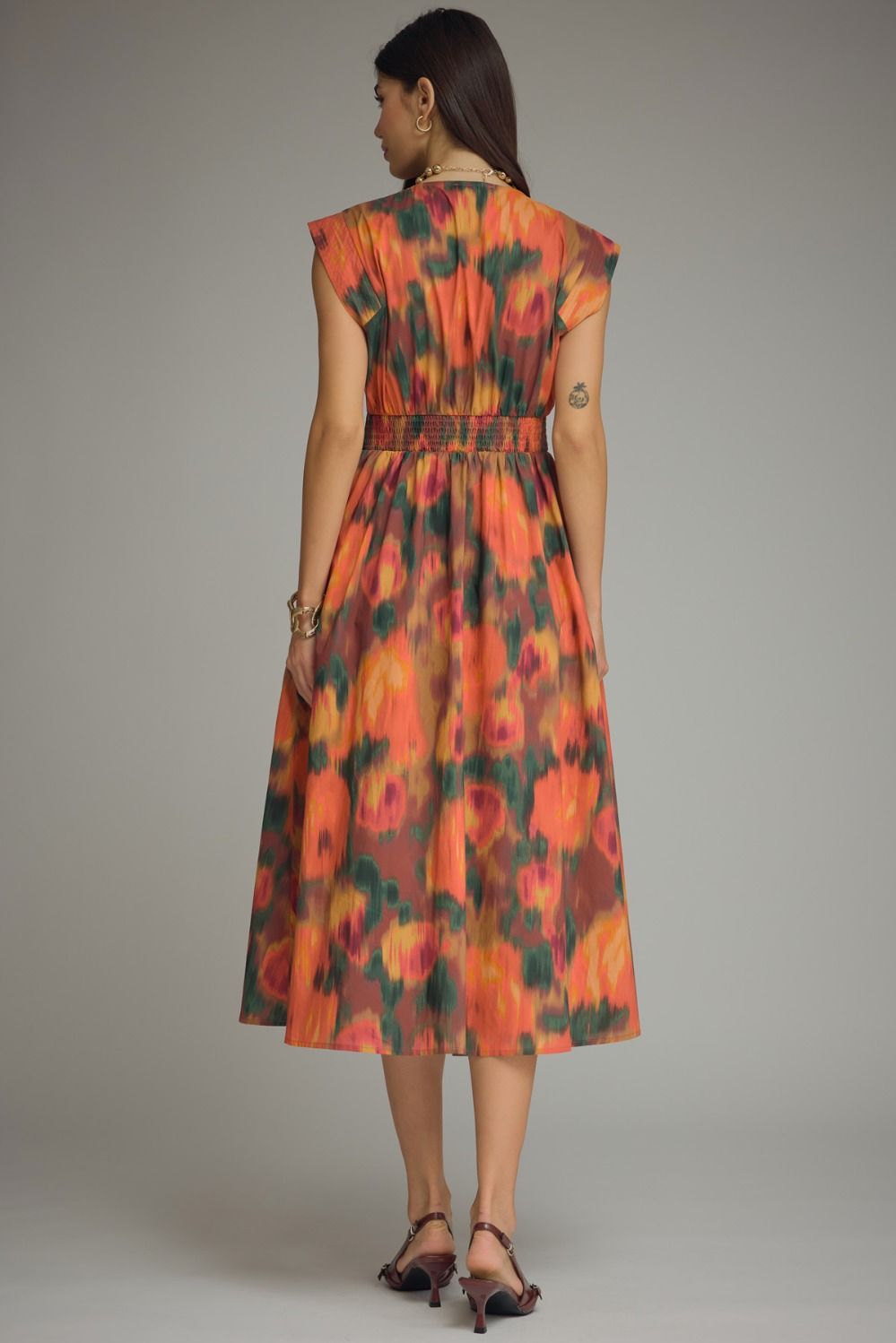 The Faye Midi Dress - Rust