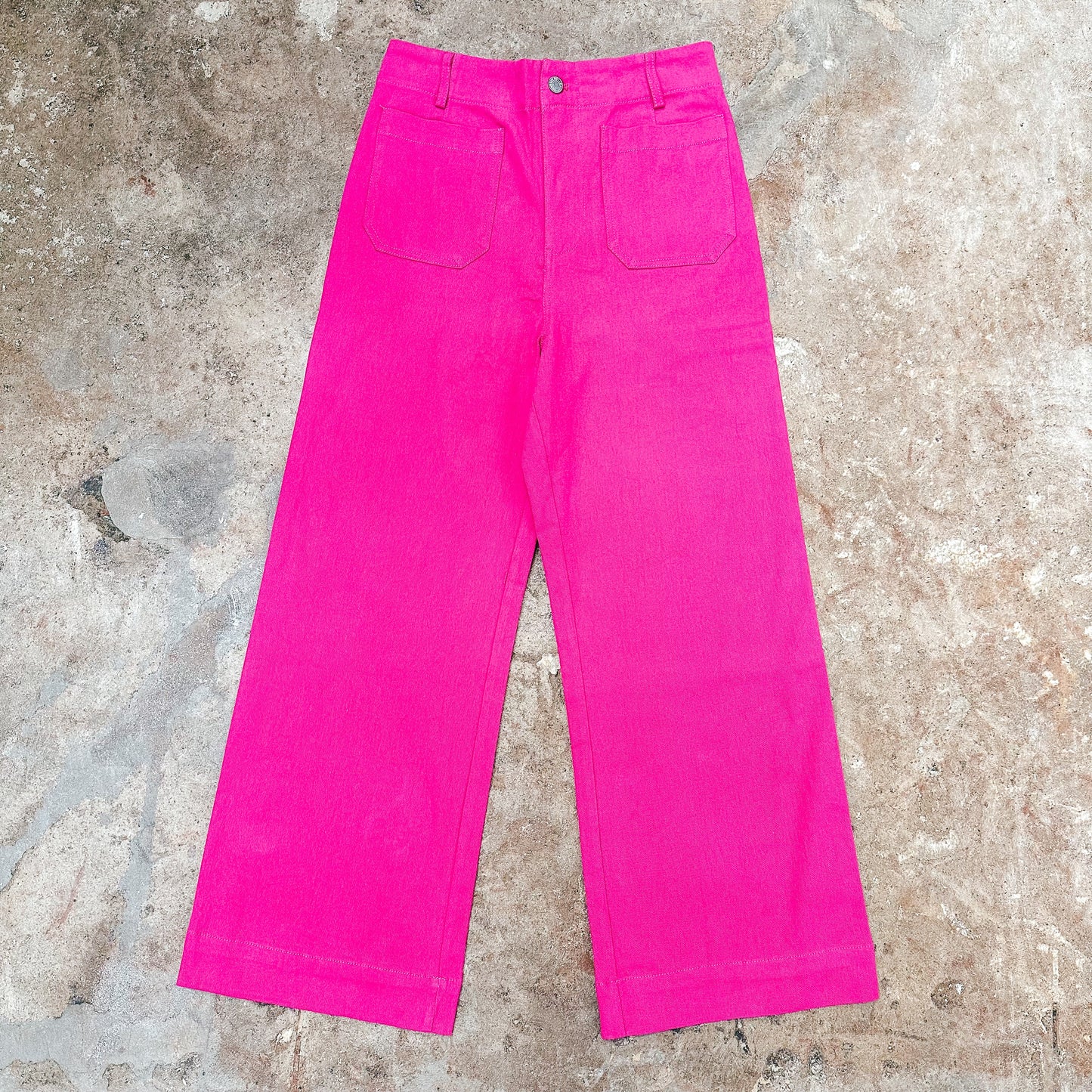 Soft Wide Leg Pants - Hot Pink