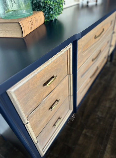 Coastal Blue/Ash Gray Dresser- Pickup only - No Shipping