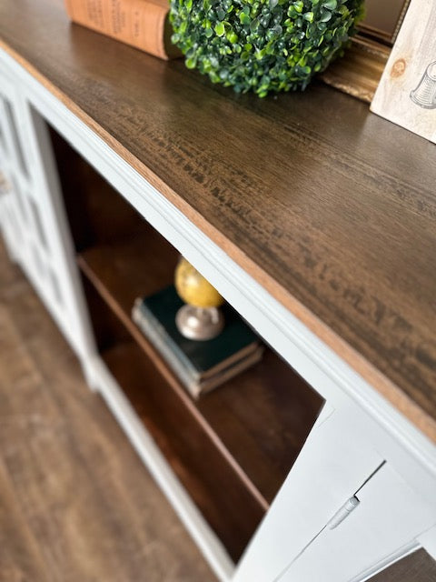 Custom Blue/Walnut Buffet - Pickup only - No Shipping