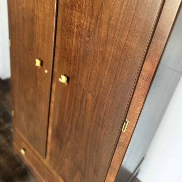 Walnut Stained Armoire - Pickup only - No Shipping