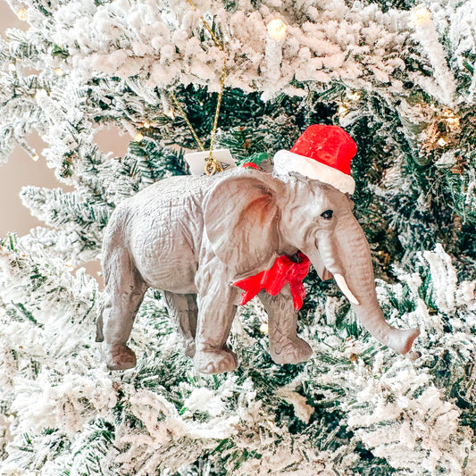 Christmas Elephant Ornament