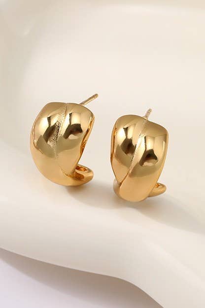 Gold Huggie Hoops