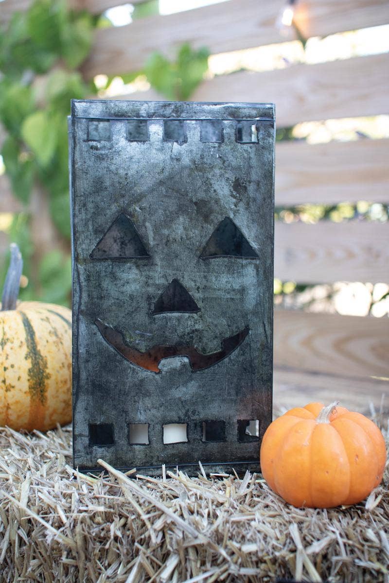 Tin Jack O Lantern Luminary