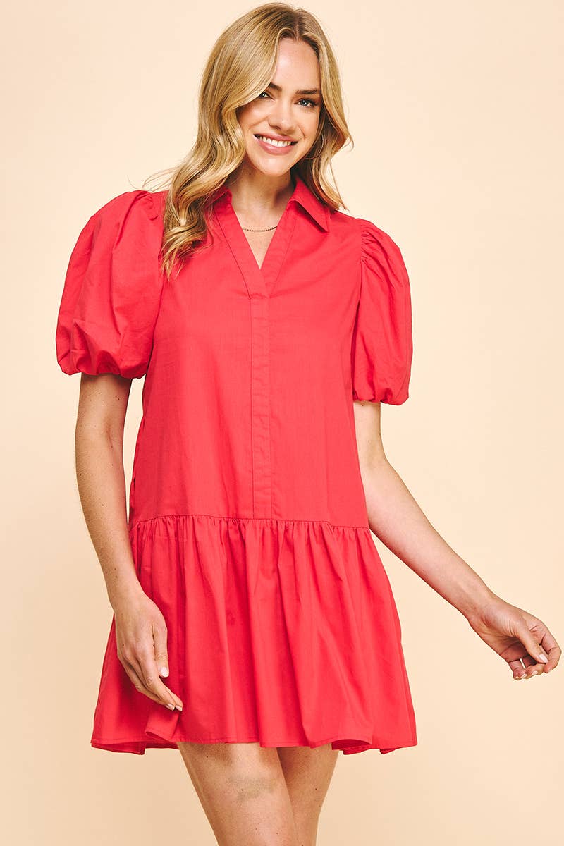 The Hayden Dress - Red