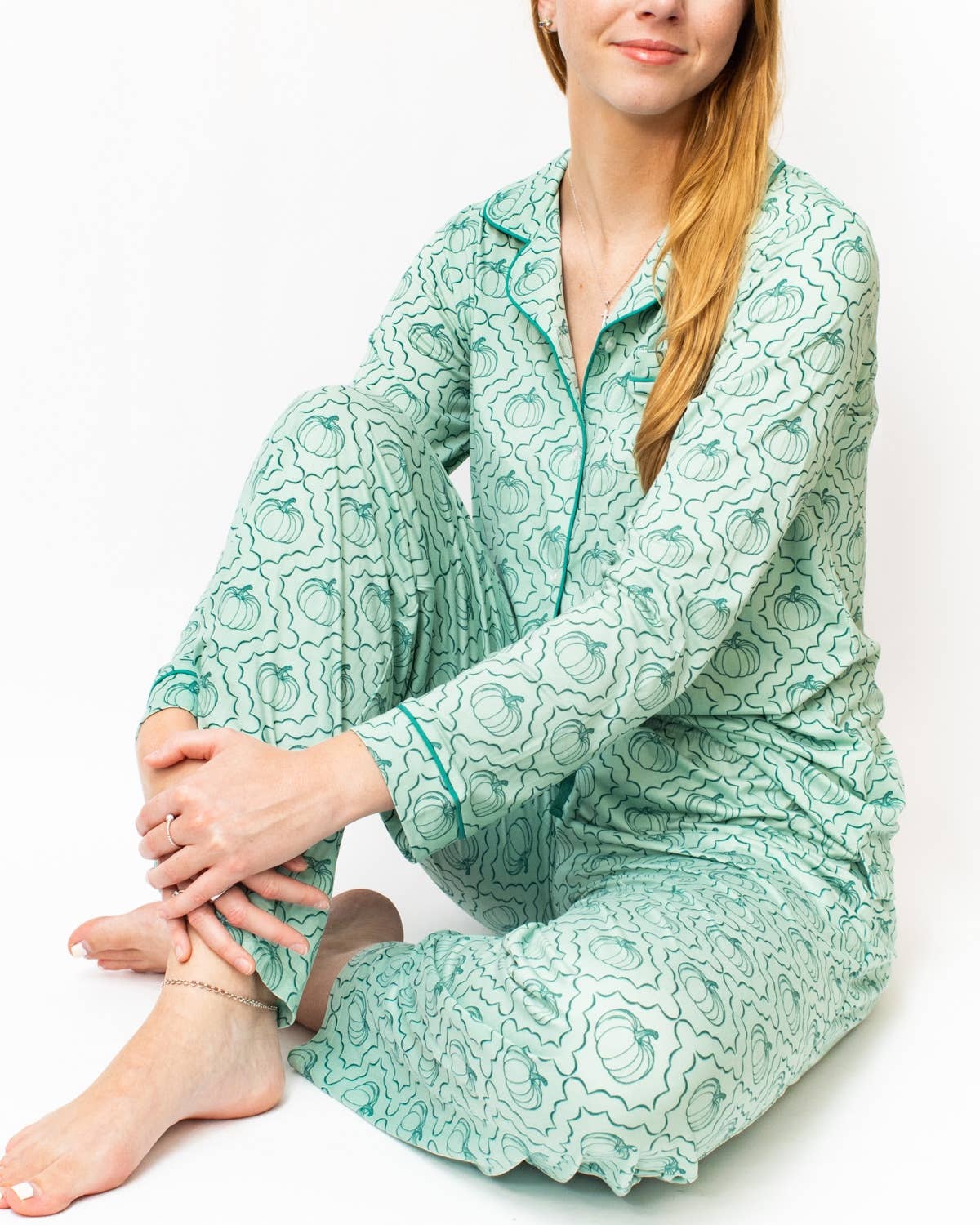 Pumpkin Sleep Pants - Jade