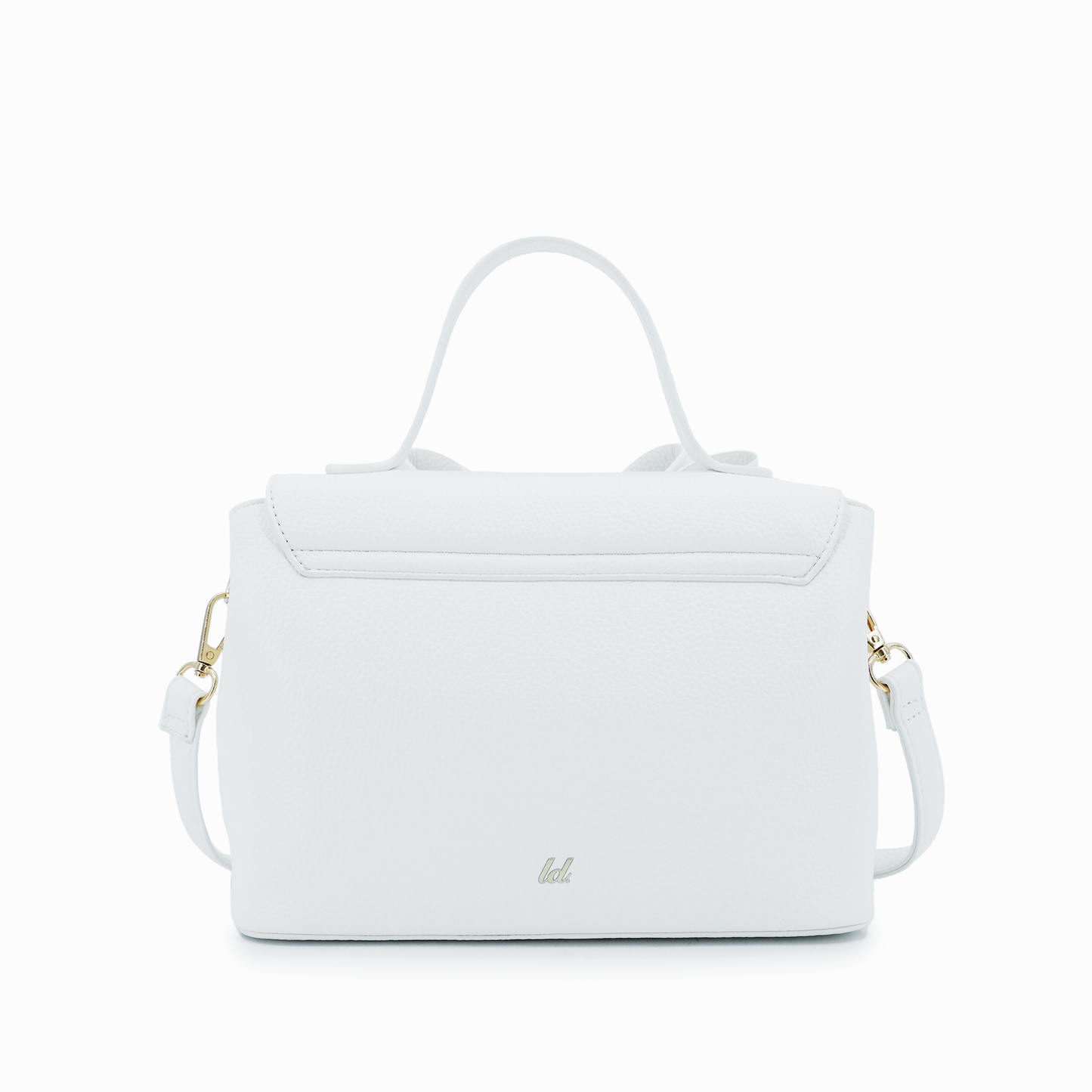 Eva Bow Bag: White