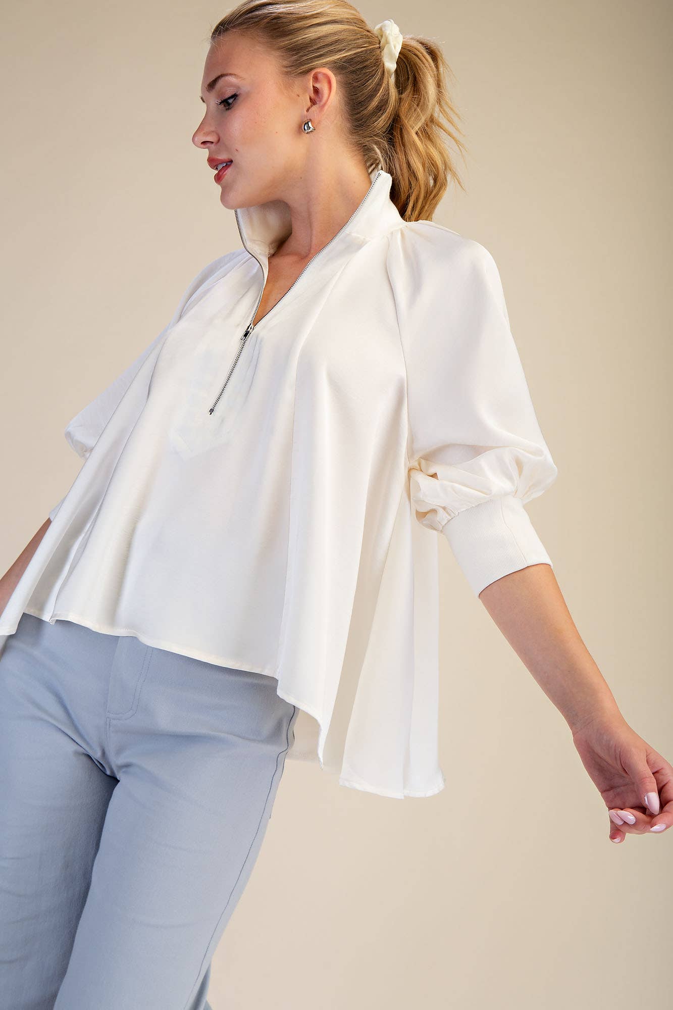 The Carrie Blouse - Ivory