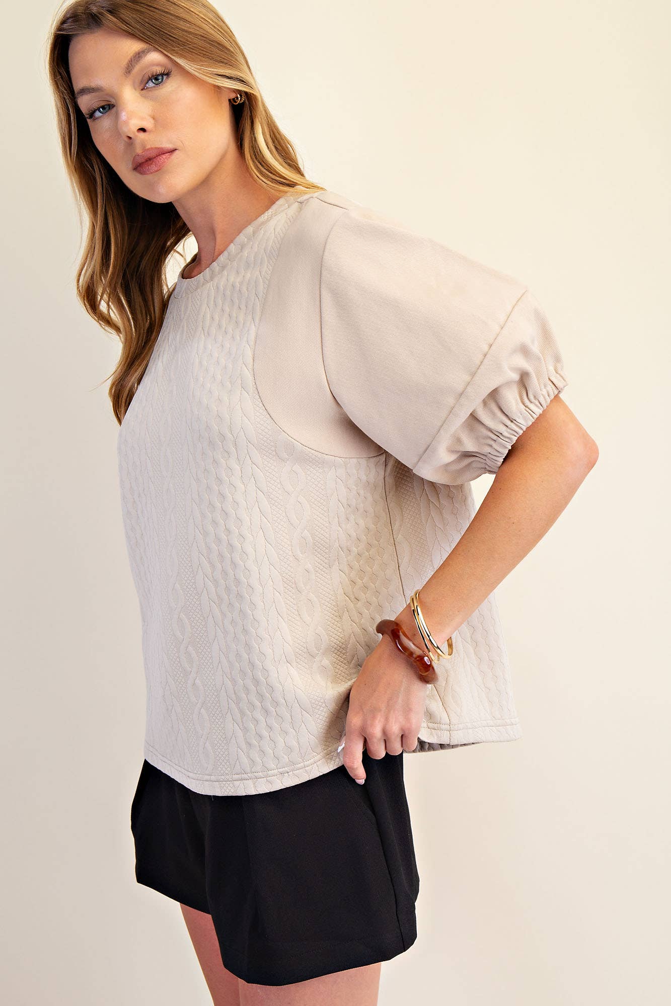 The Lilly Top - Taupe