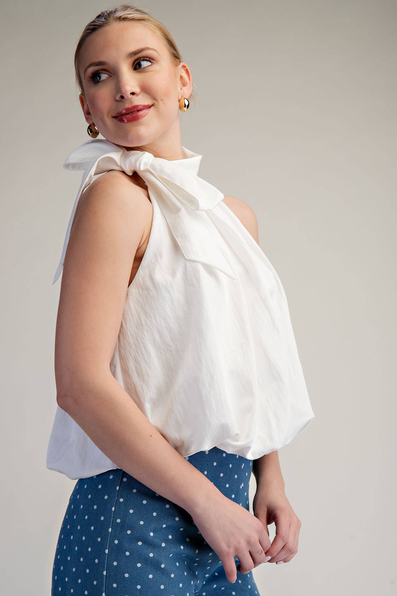 The Lilly Top: White