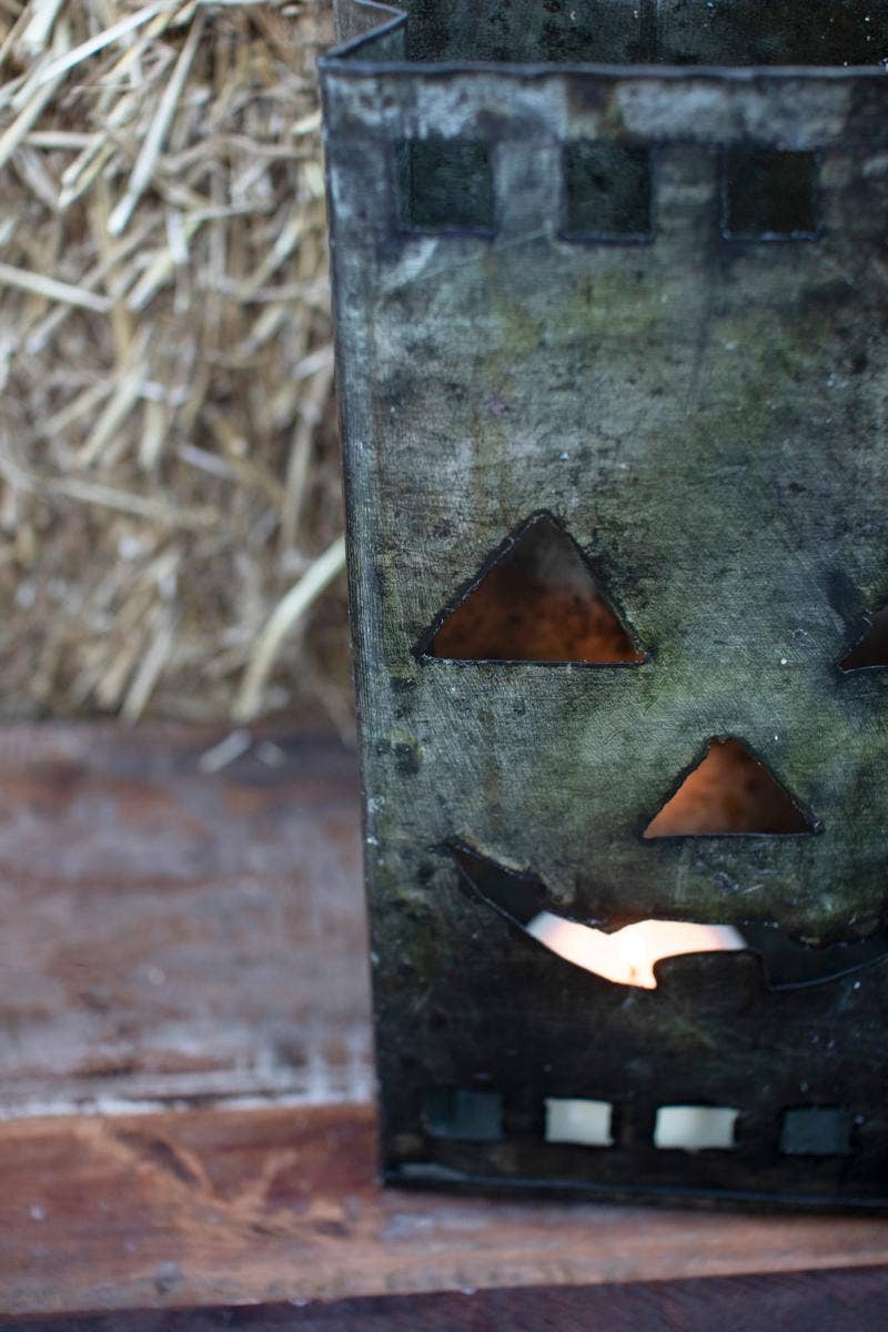 Tin Jack O Lantern Luminary