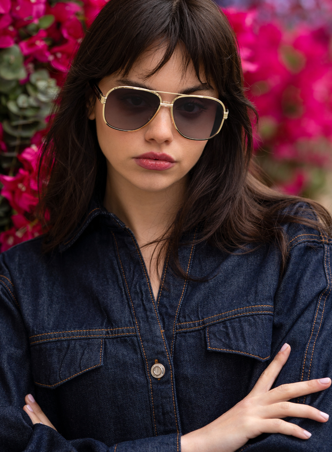 Carter Unisex Aviator Sunglasses : Gray